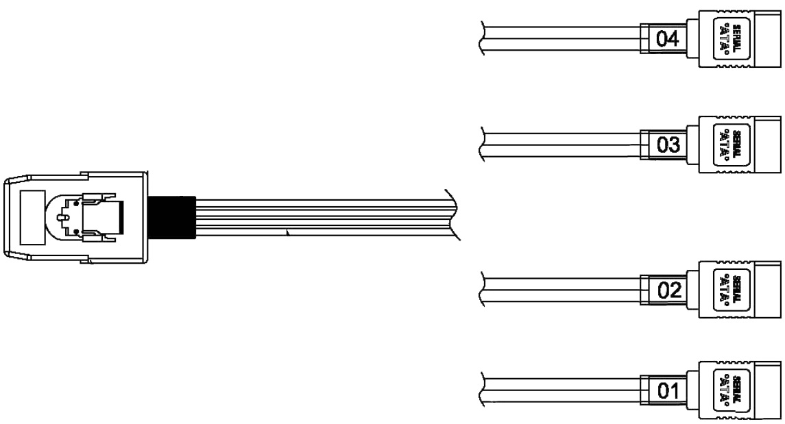כבל SATA MINI SAS למחשב ROLINE11.03.1587